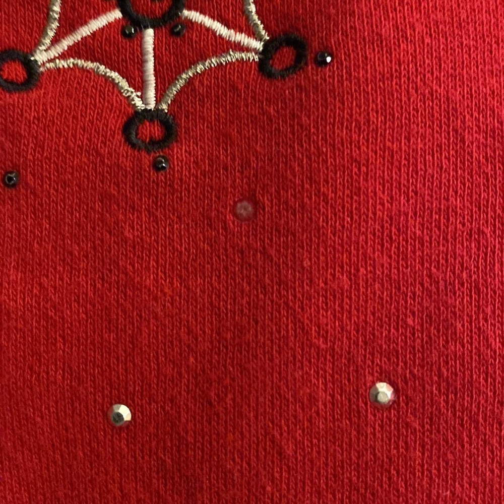 M&C Sportswear Embroidered Snowflake Fleece Top, Women’s Size 3X - Picture 9 of 9